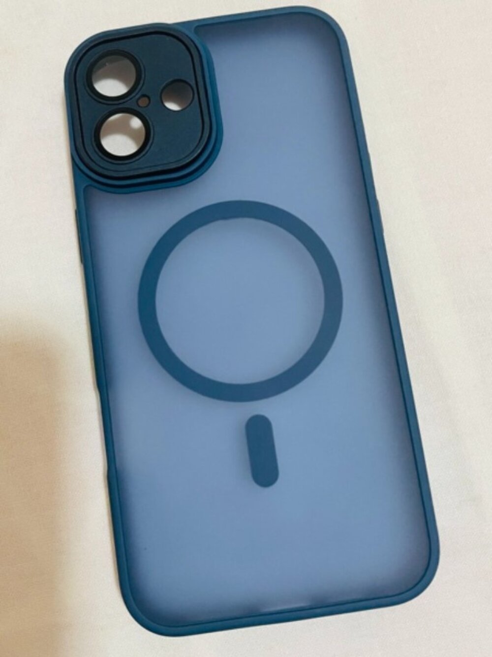 Navy Blue Magnetic Frosted iPhone Case